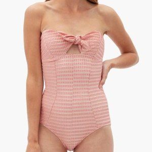 Lisa Marie Fernandez | Pink Poppy Strapless Bandeau One Piece Size S